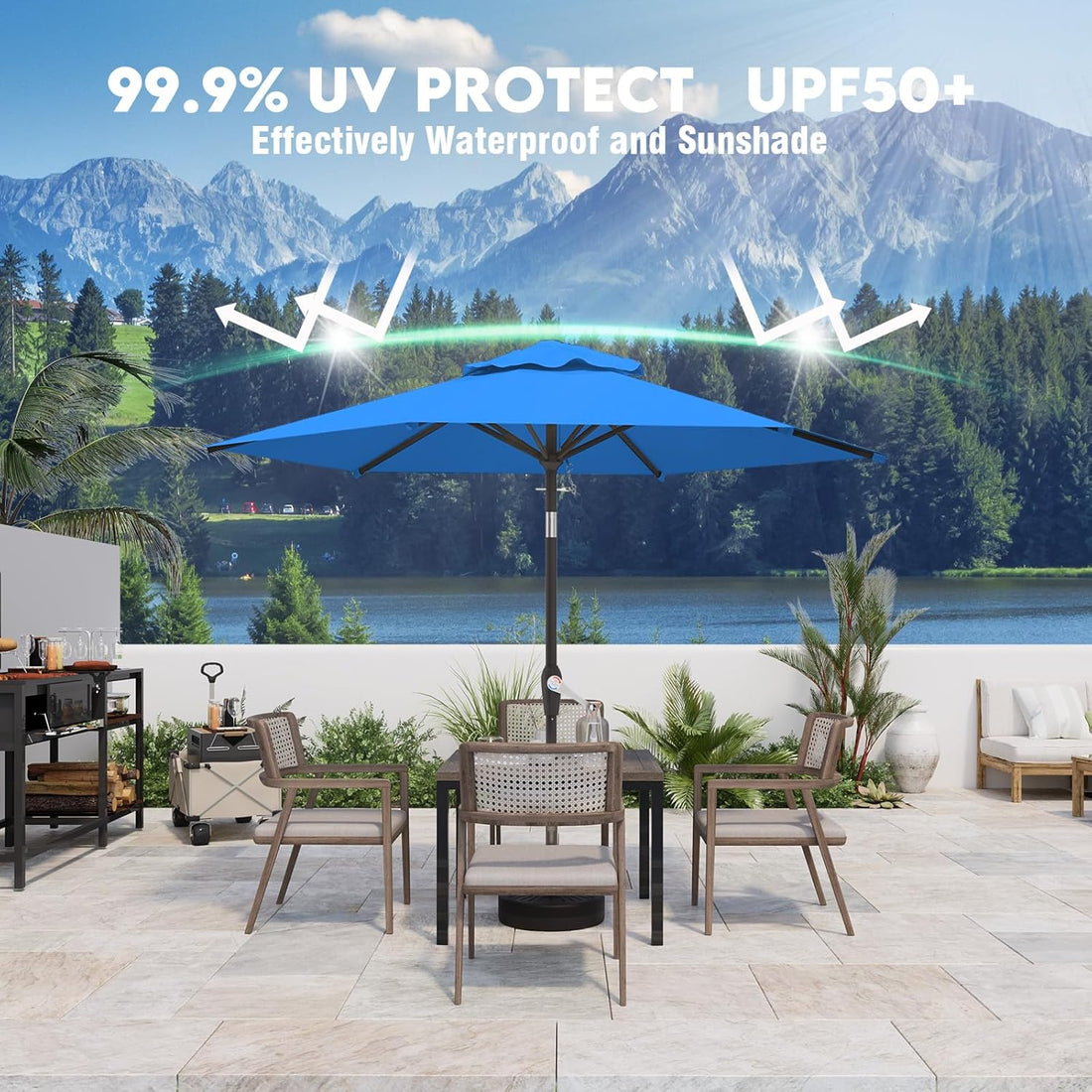 SunGlide™ terrasseparasoll
