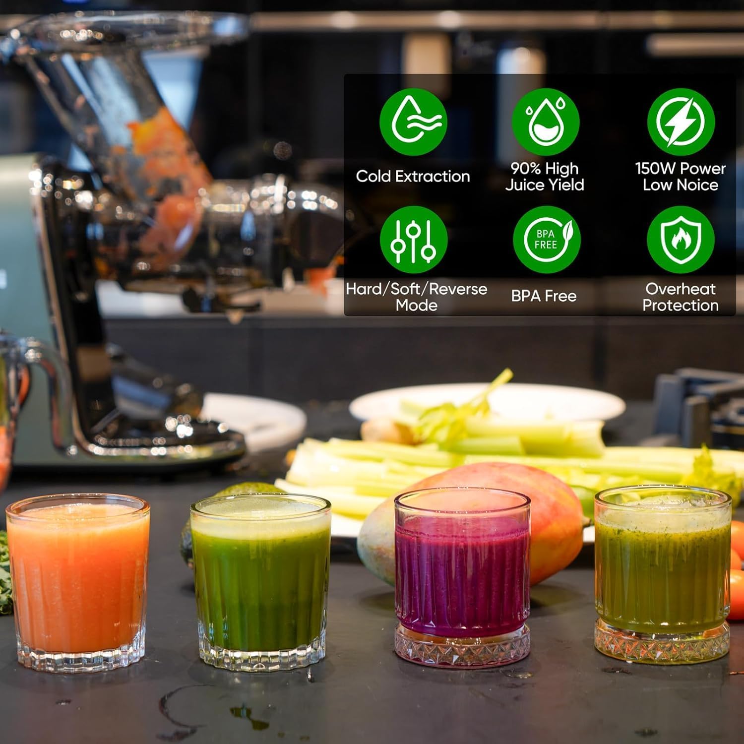 FreshVolt™ automatisk juicer